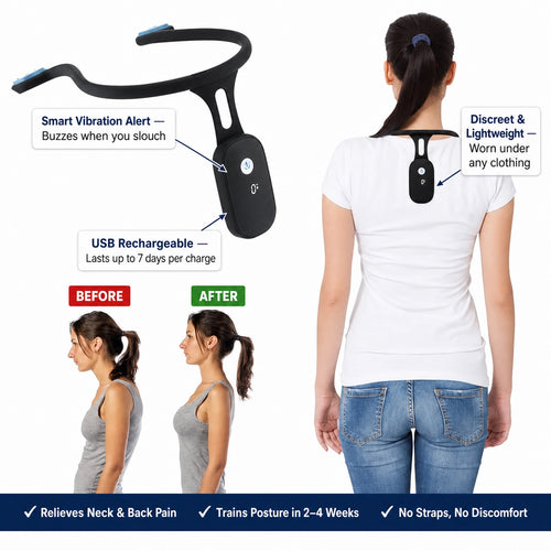 Smart Posture Corrector – Vibration Alert Wearable
